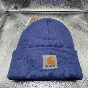 Carhartt Youth Knit Beanie Hat Light Purple One Size Logo Toddler